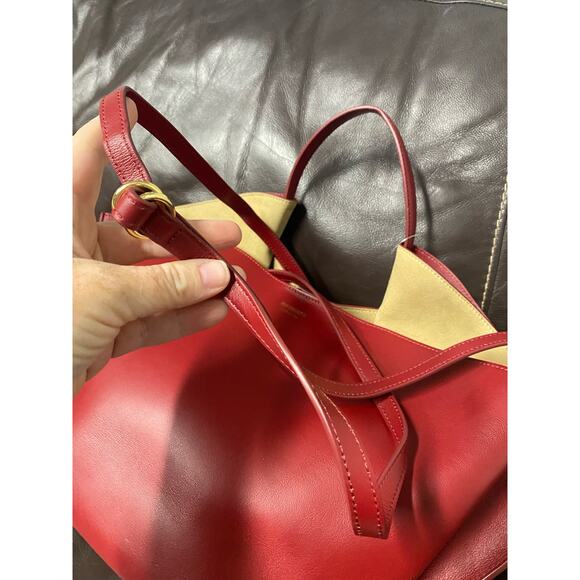 NEW REE PROJECTS ANN TOTE MEDIUM - SOFT CALF in RED $835 b89 - Picture 3 of 11